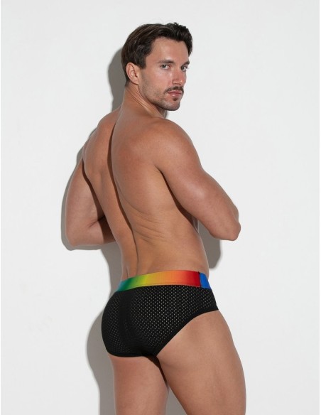 CODE 22 - New Pride Mesh Briefs - Black