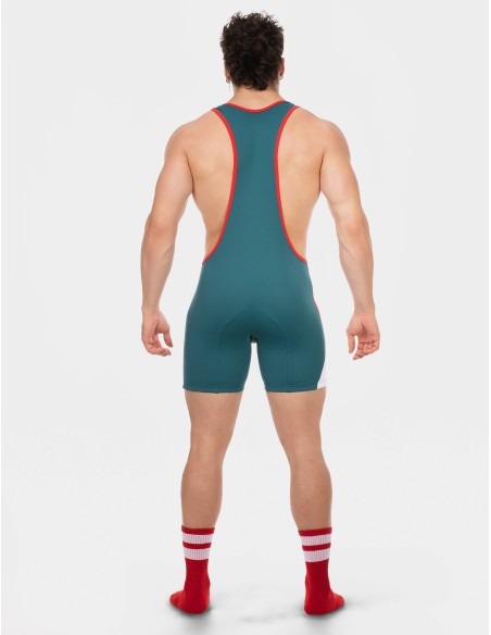 Barcode Berlin - Singlet Luckenwalde - Red - White - Petrol