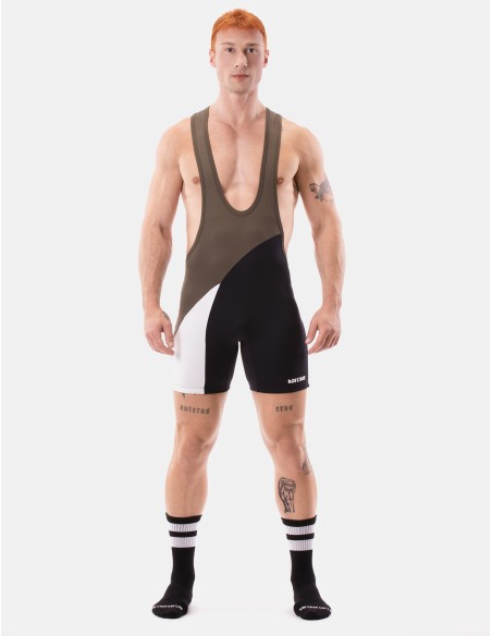Barcode Berlin - Singlet Luckenwalde - Dark Army - White - Black