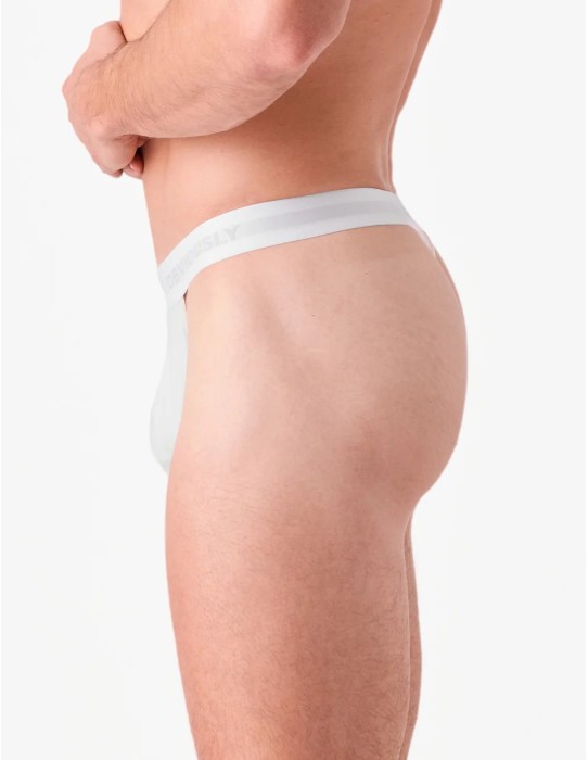 Obviously Apparel - PrimeMan Thong - White 2