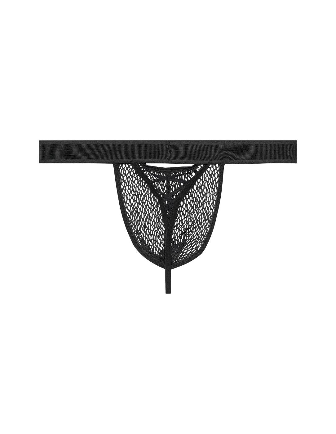 WOH - Night Universe Net Thong - Silver Grey