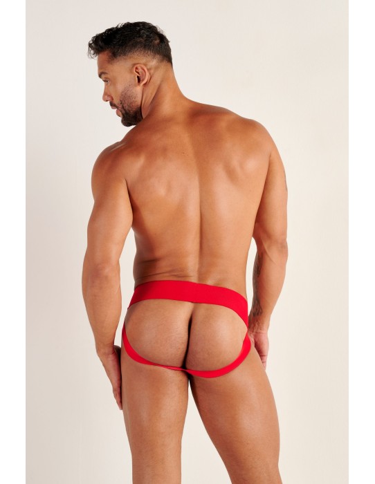WOH - Night Universe Jockstrap - Red Leatherette 2