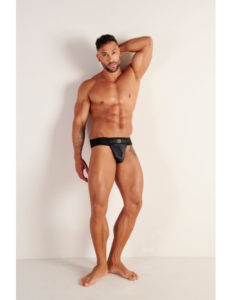 WOH - Night Universe Thong - Black Leatherette