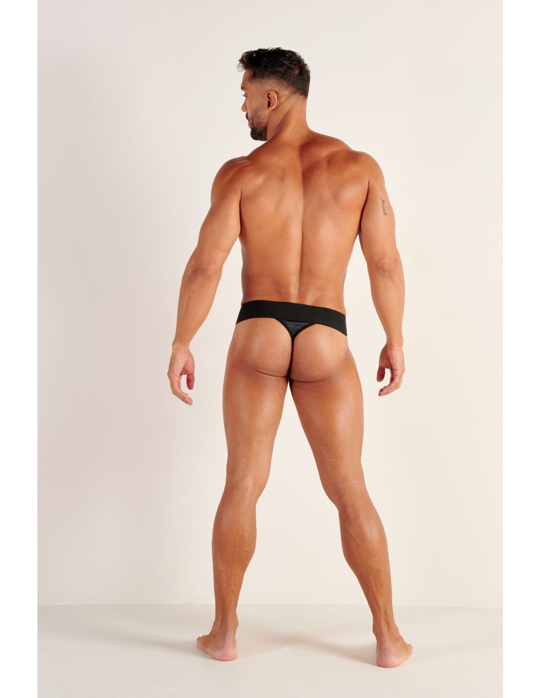 WOH - Night Universe Thong - Black Leatherette