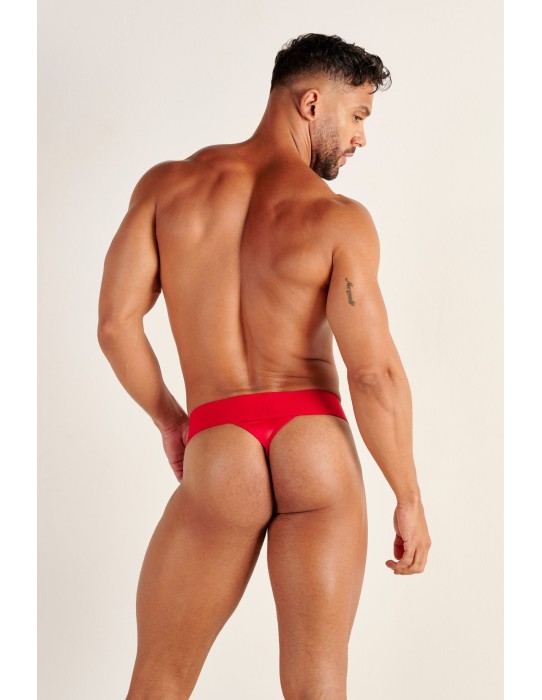 WOH - Night Universe Thong - Red Leatherette 2