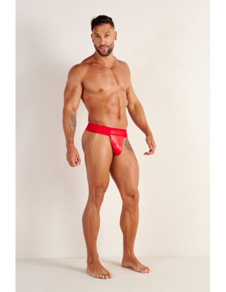 WOH - Night Universe Thong - Red Leatherette
