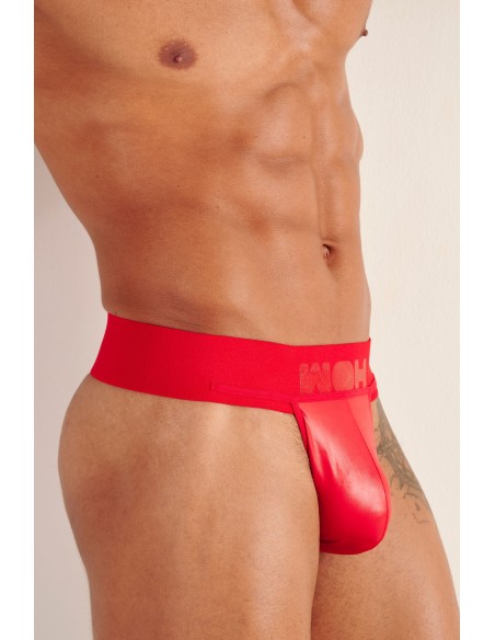 WOH - Night Universe Thong - Red Leatherette