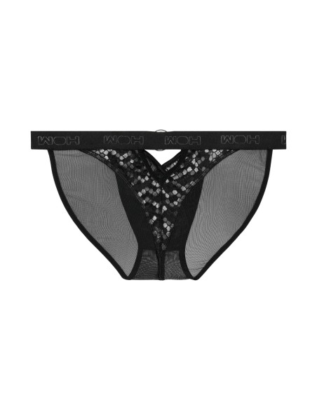 WOH - Pure Seduction Octagonal Lace Tanga Briefs - Black