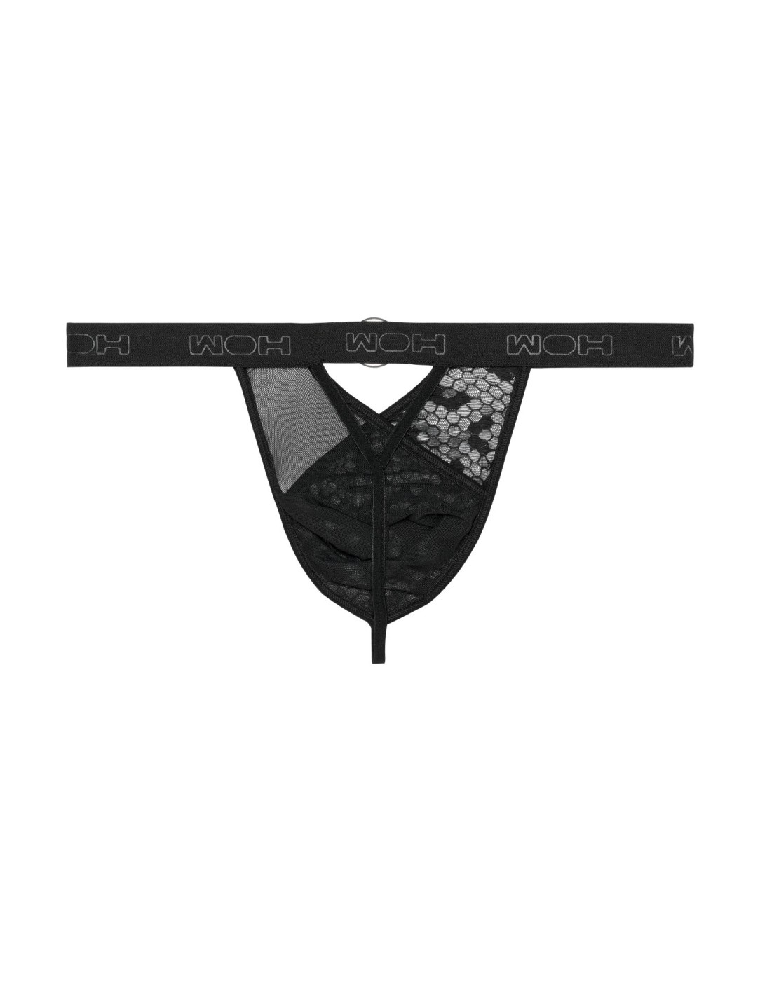 WOH - Pure Seduction Octagonal Lace Thong - Black