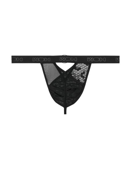 WOH - Pure Seduction Octagonal Lace Thong - Black