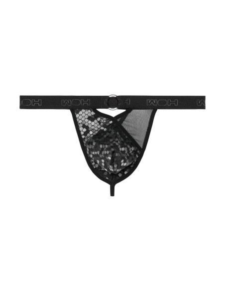 WOH - Pure Seduction Octagonal Lace Thong - Black