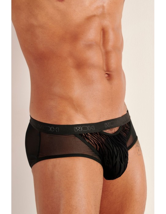 WOH - Personal Allure Zebre Briefs - Black