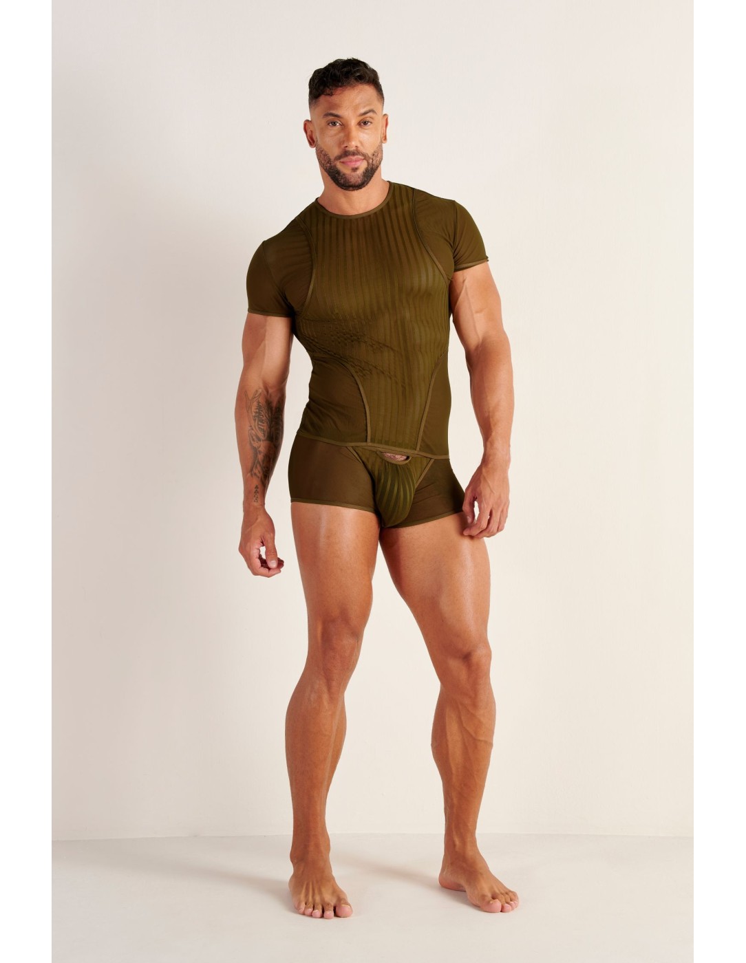 WOH - Personal Allure Stripe T-Shirt - Olive