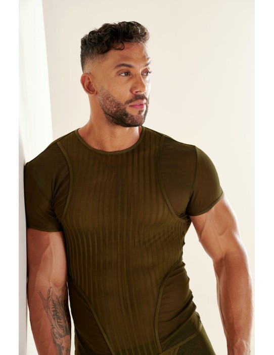 WOH - Personal Allure Stripe T-Shirt - Olive