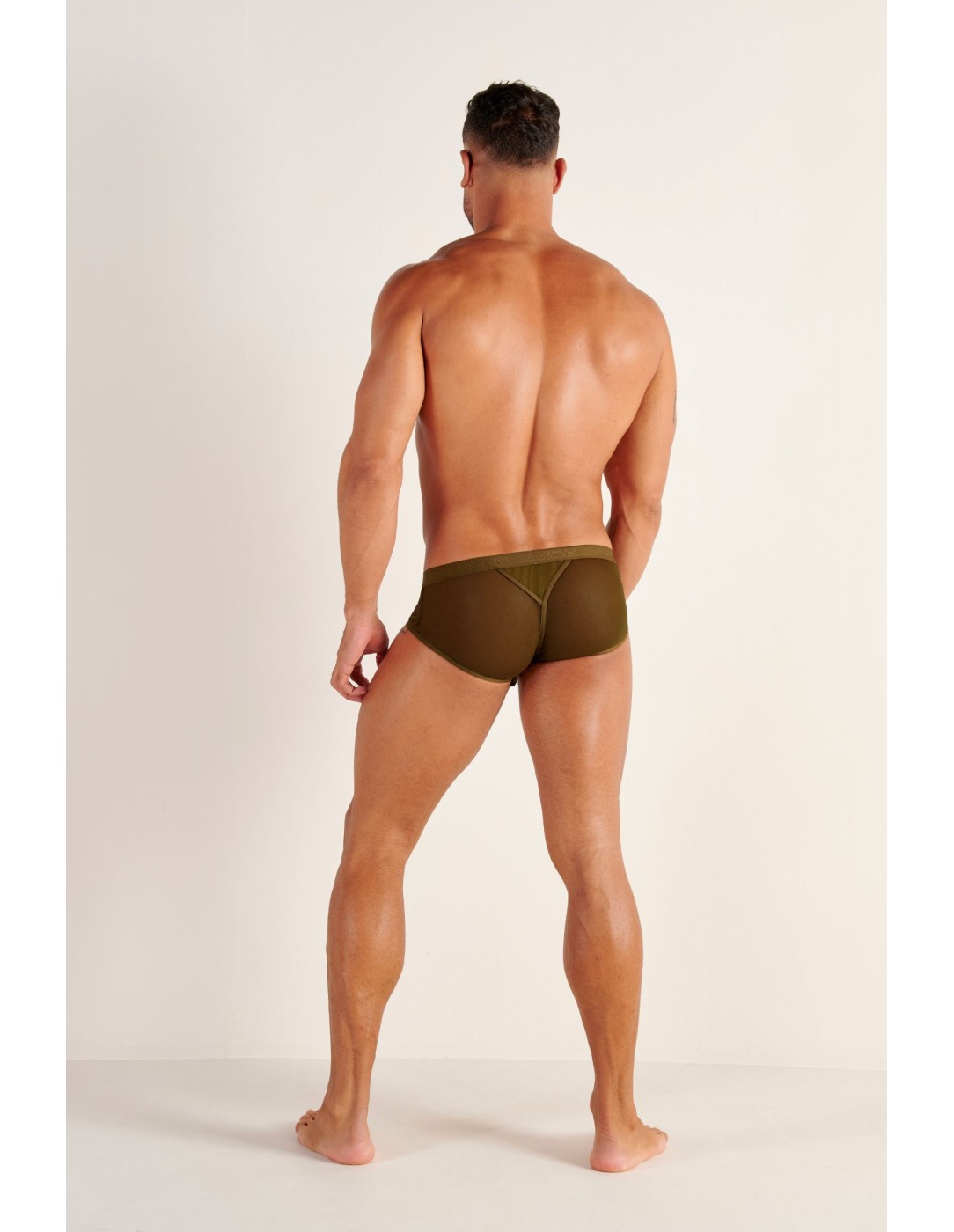 WOH - Personal Allure Stripe Briefs - Olive