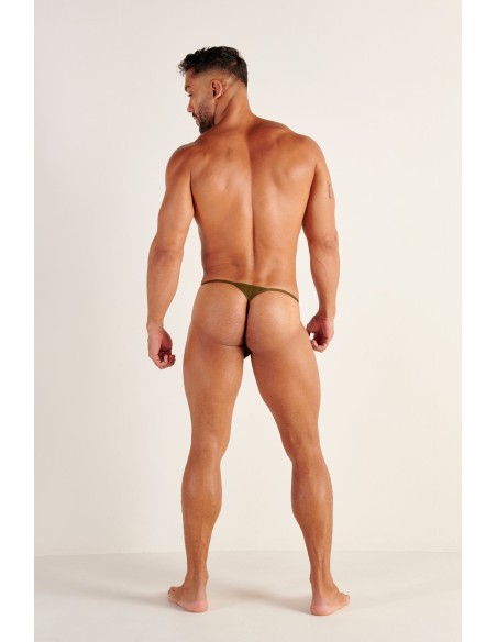 WOH - Personal Allure Stripe Thong - Olive