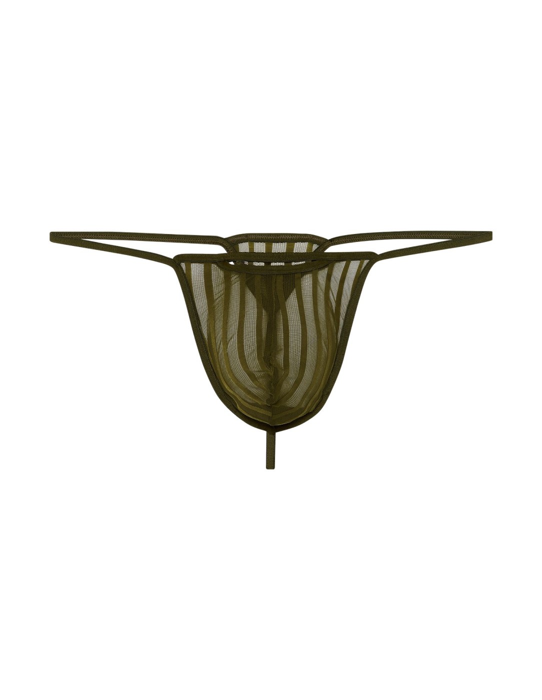 WOH - Personal Allure Stripe Thong - Olive