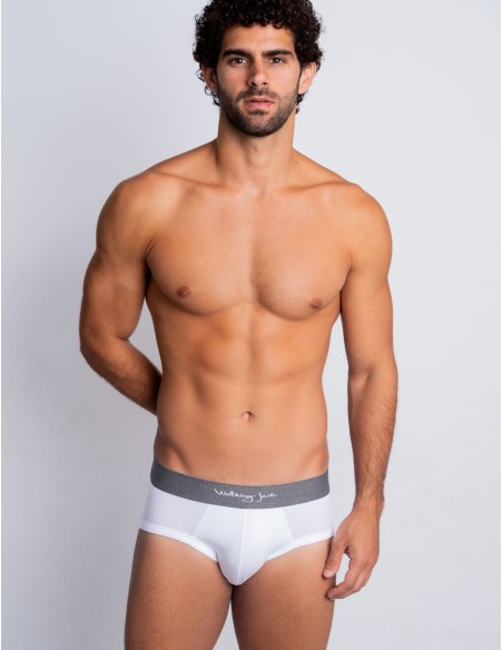 Walking Jack - Cloud Solid Briefs