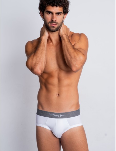 Walking Jack - Cloud Solid Briefs