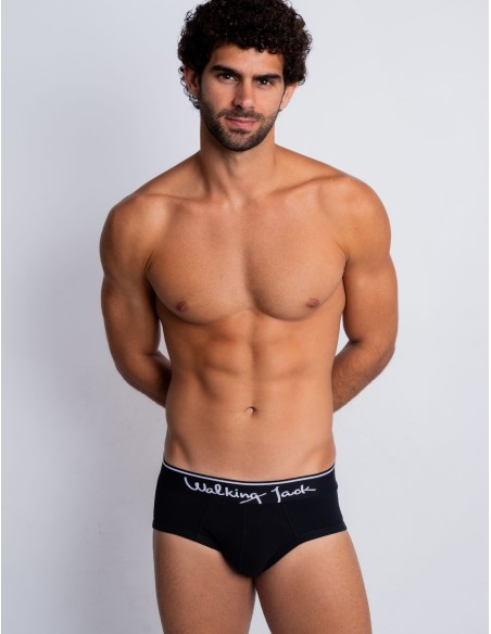 Walking Jack - Raven Solid Briefs