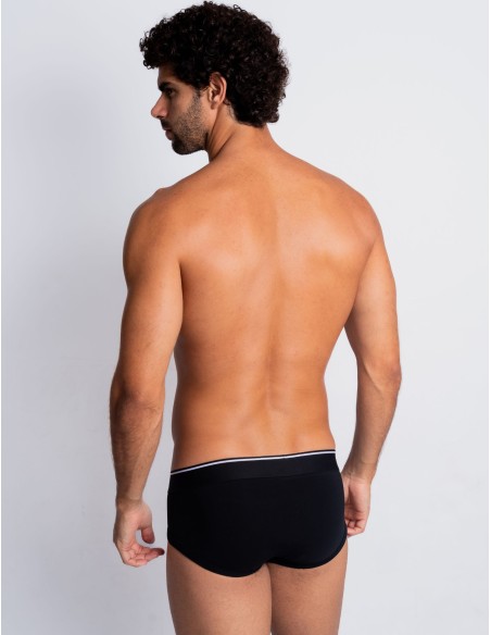 Walking Jack - Raven Solid Briefs