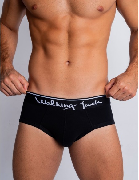 Walking Jack - Raven Solid Briefs