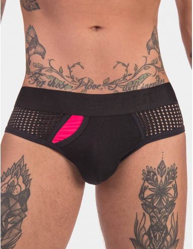 Barcode Berlin - Briefs Oliver - Black with Pink