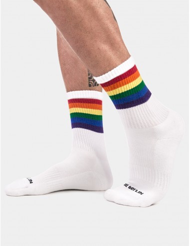 Barcode Berlin - Pride Κοντές Κάλτσες - Άσπρες