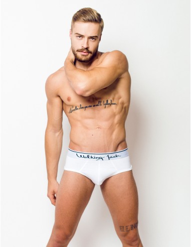 Walking Jack - Solid Briefs White