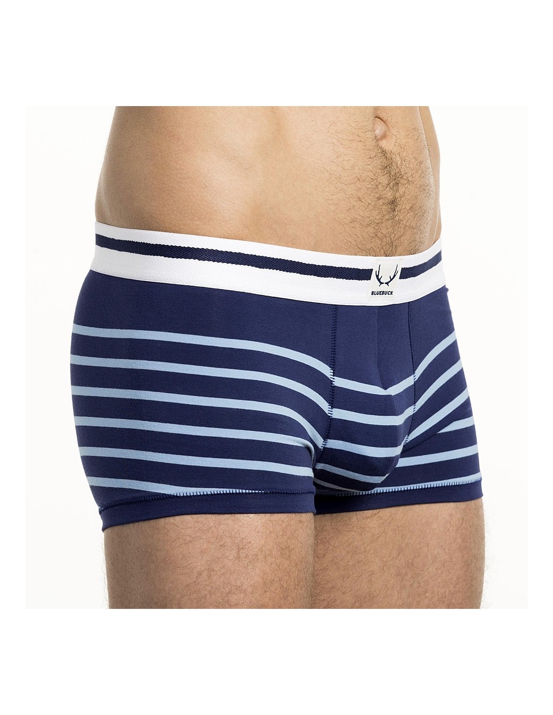 Bluebuck - Blue Trunks With Light Blue Stripes | Men And Underwear