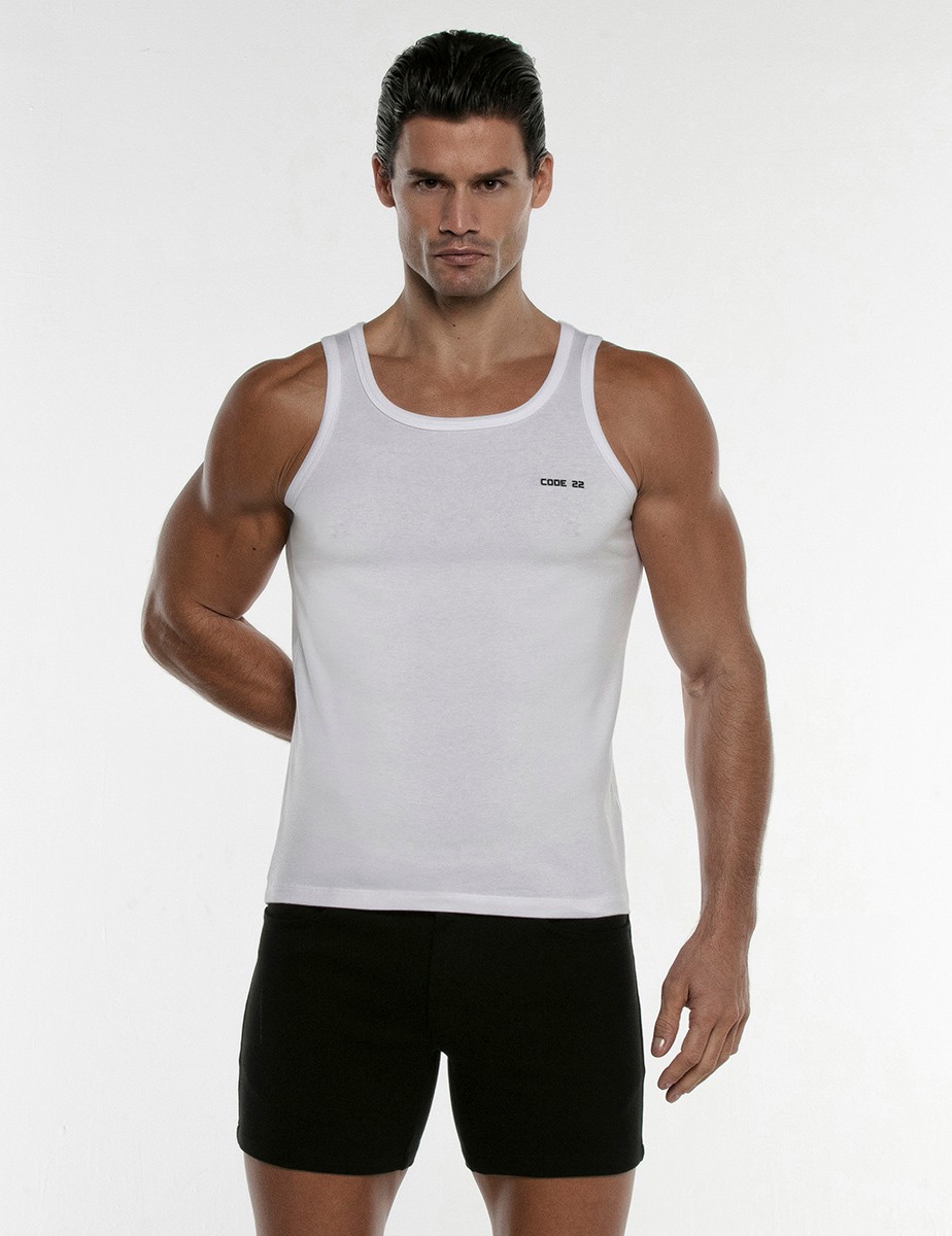 CODE 22 - Basics Tanktop - White