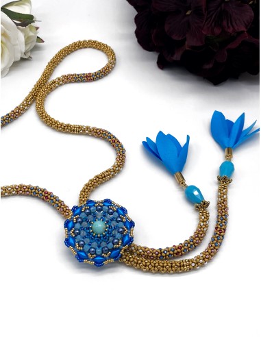Zosimi Beads - Lakshmi and Chittorgarh - Lariat necklace