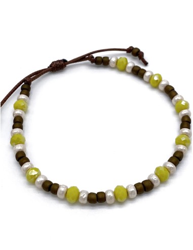 Zosimi Beads - Thiseas Drawstring Bracelet - Lime