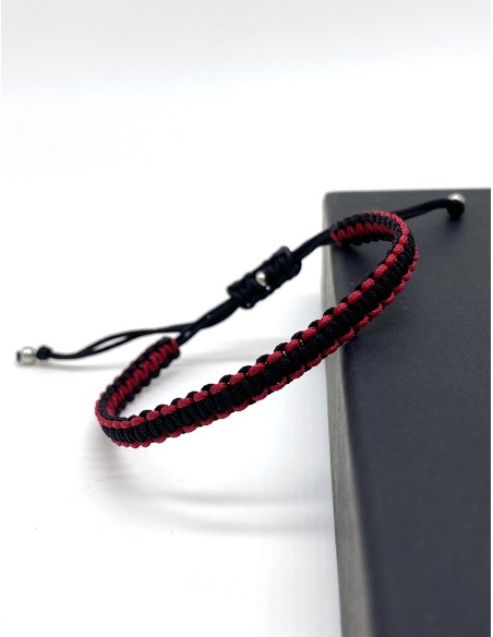 2mm Beads Dandy Bracelet (Matte Black/Red) - Kompsós