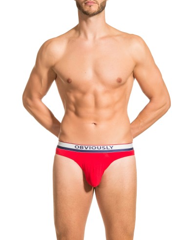 Obviously Apparel - PrimeMan Hipster Briefs - Red