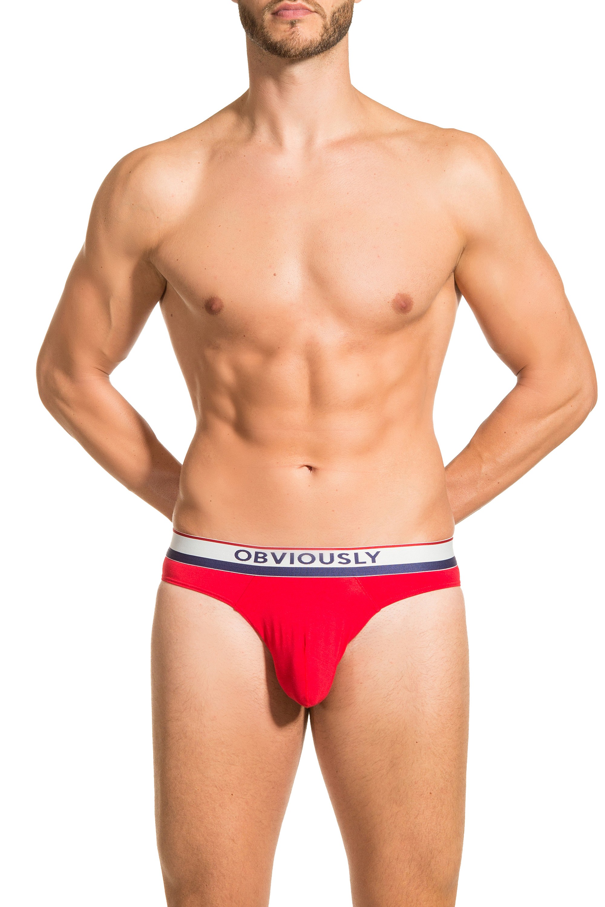 Obviously Apparel - PrimeMan Hipster Briefs - Red