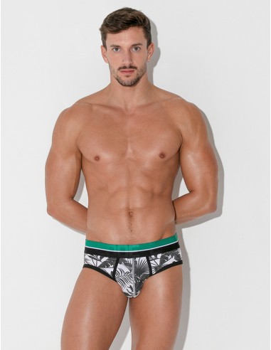 CODE 22 - Palm Tree Briefs - Charcoal