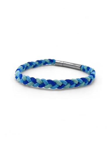 Zosimi Beads - Flat Braided Micro Fiber Suede Bracelet - Ocean