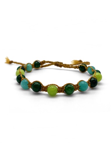 Zosimi Beads - Gemstone Bracelet - Jade Forest Mix