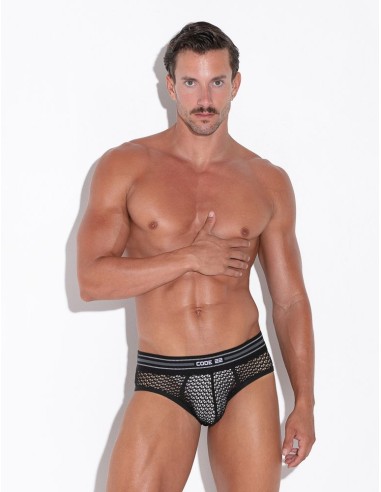 CODE 22 - Openwork Briefs - Black