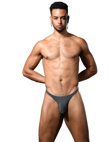 Andrew Christian - No-Show Bamboo Thong - Steel Grey