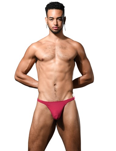 Andrew Christian - No-Show Bamboo Thong - Burgundy