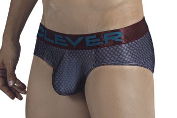 Clever Underwear Men's Zero Point Cheeky Brief Blue Large