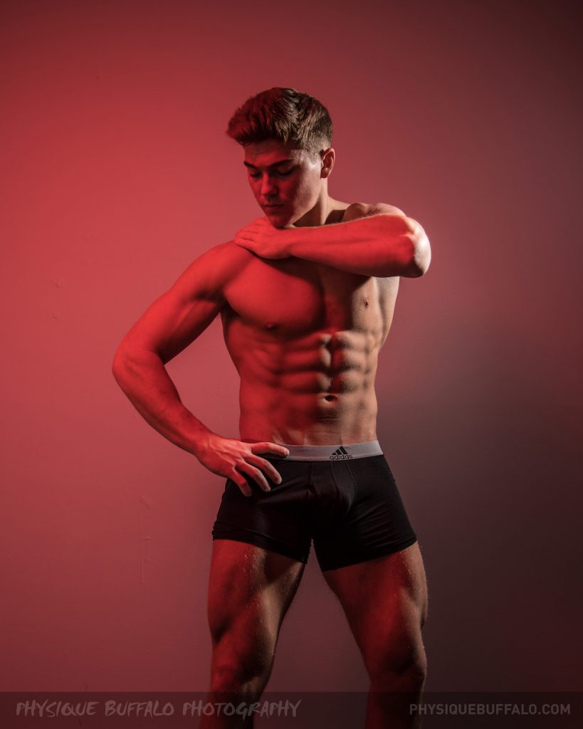 Model Nik by Physique Buffalo – Underwear by Adidas and PUMP