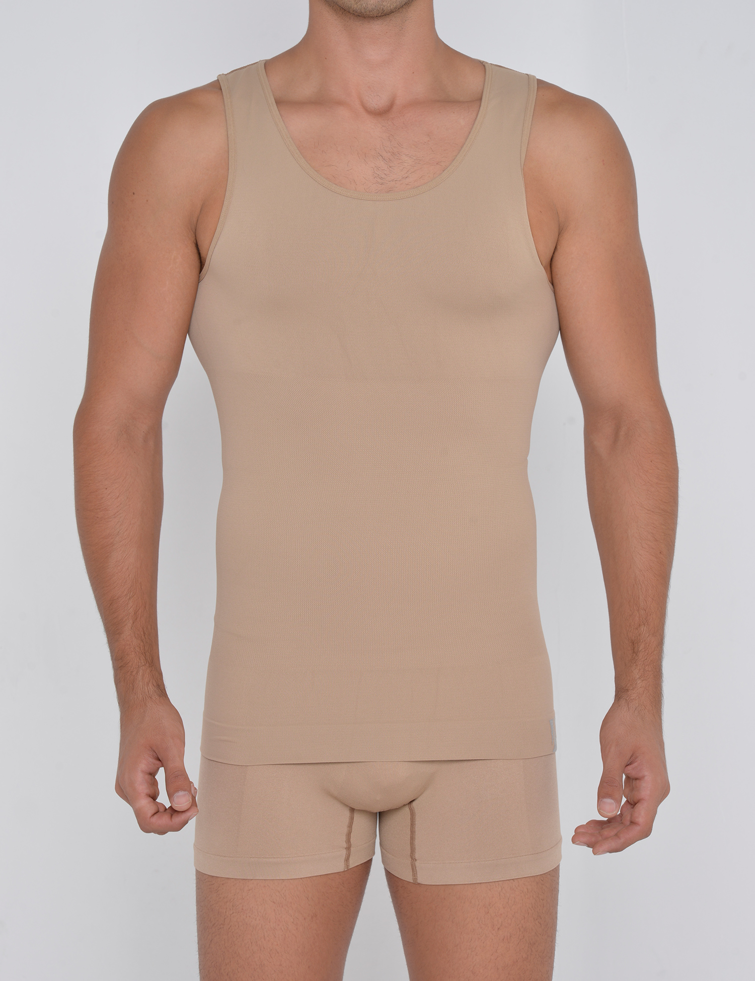 Men's Body Shaper Elastic Sculpting Shirt Compression Muscle Tank Tops  Shapewear
