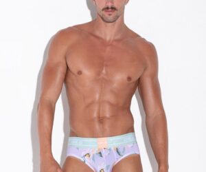 CODE 22 underwear - Secret Garden Briefs - Lavender