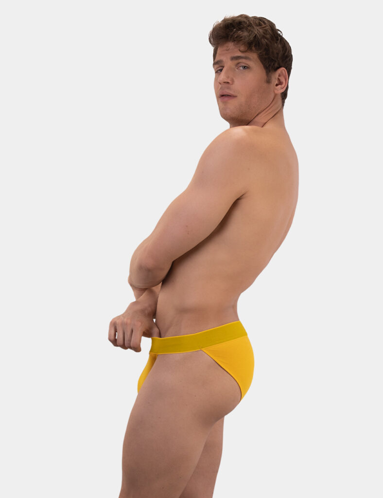 Barcode Berlin underwear - Basics Half Briefs Giles Yellow 