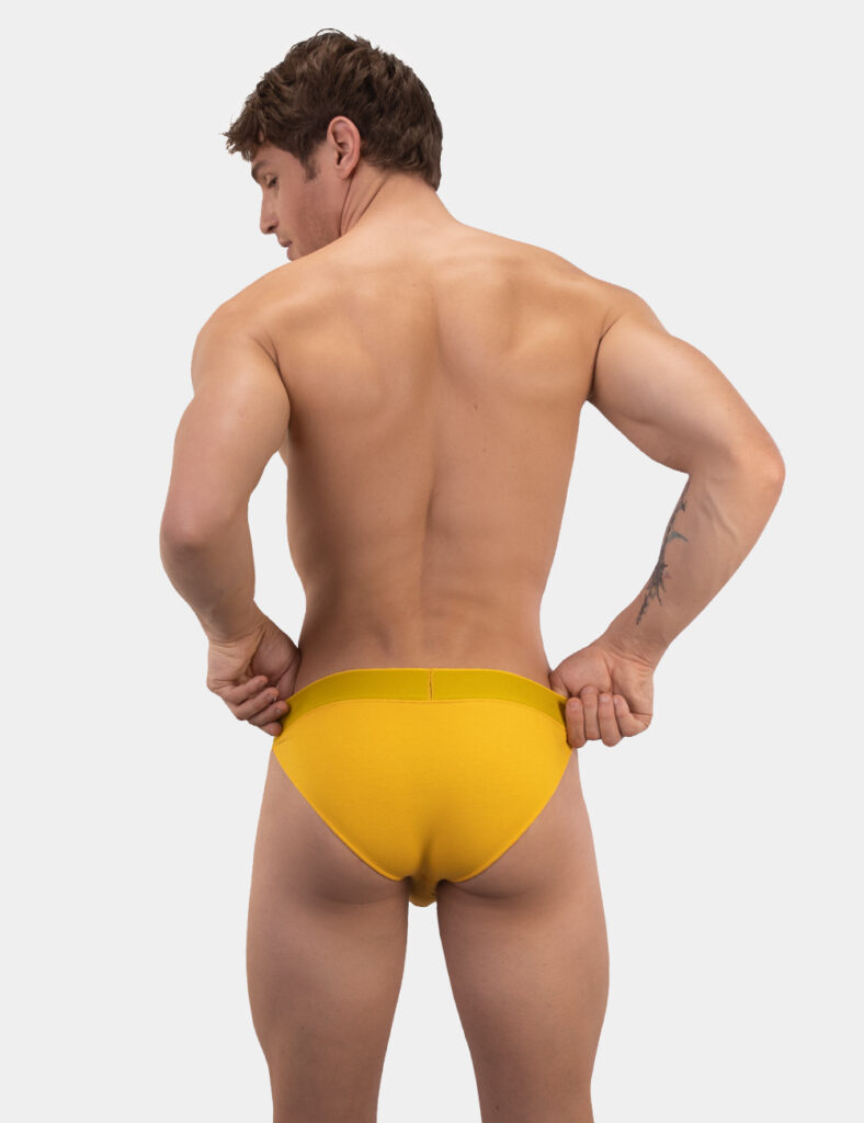 Barcode Berlin underwear - Basics Half Briefs Giles Yellow 